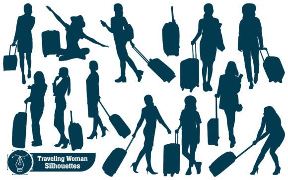 Download Woman Traveling for Adventure Silhouette - Travel Collection
