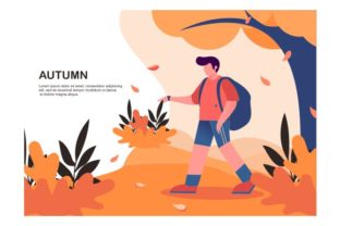 Download Illustration of Traveling in Autumn - Travel Collection