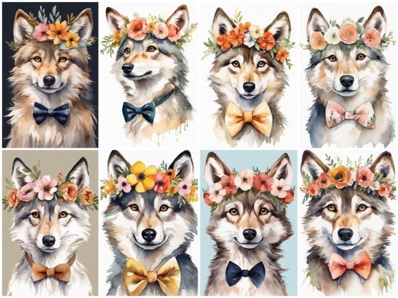 Download 32 Images Baby Wolf Flower Crown Bowties - Flower crown Collection