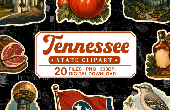 Download Tennessee Vintage Travel Clipart - Travel Collection
