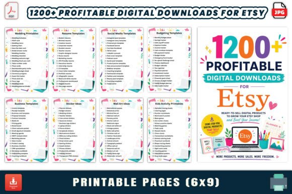 Download 1200+ Profitable Digital Downloads - Digital download Collection