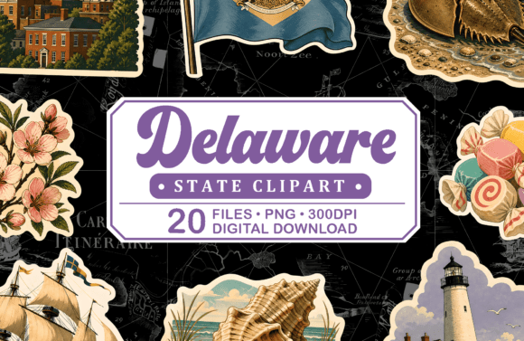 Download Delaware Vintage Travel Clipart - Travel Collection