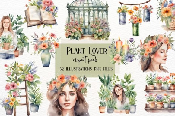 Download Plants Lover, Watercolor House Plants - Watercolor house Collection