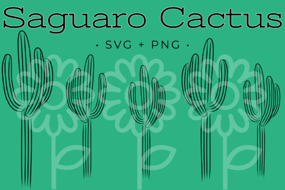 Download Saguaro SVG W Line Art Digital Downloads - Digital download Collection