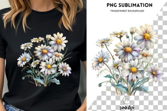 Download Daisy Floral Digital Downloads, Tshirt - Digital download Collection