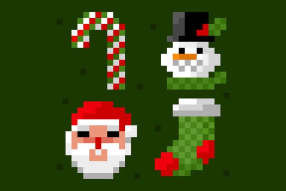 Download Flat Pixel Christmas Collection - Christmas collection Collection