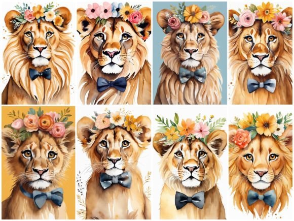 Download 32 Images Baby Lion Flower Crown Bowties - Flower crown Collection