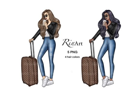 Download Travel Girl Clipart, Vacation, Bagagge - Travel Collection