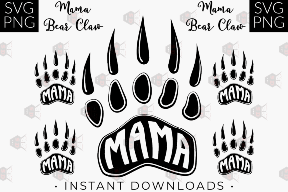 Download Mama Bear SVG + PNG Digital Downloads - Digital download Collection