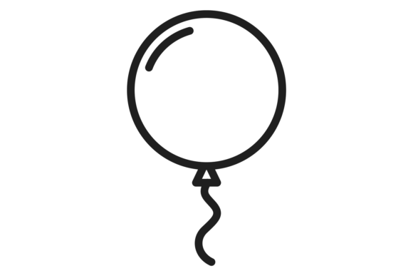 Download Party Balloon Linear Icon. Holiday Decor - Premium Resources